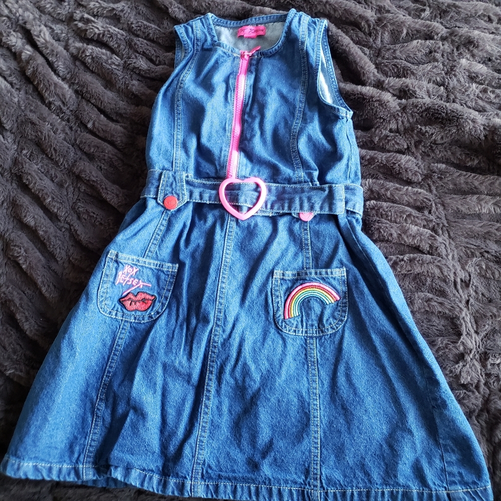 Betsey Johnson Girls Denim Dress